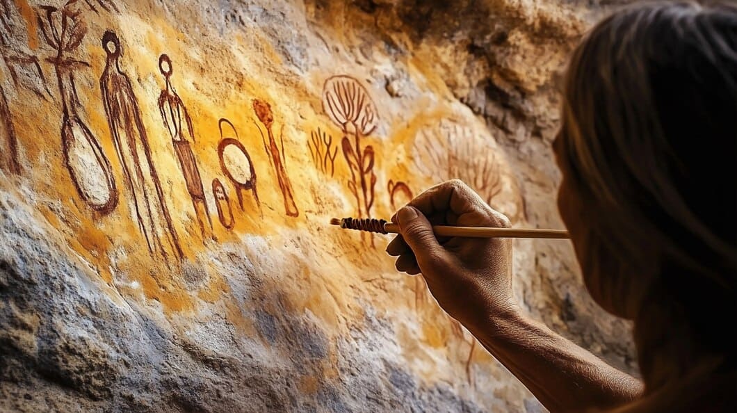 Aboriginal cultural center displaying traditional artwork and artifacts